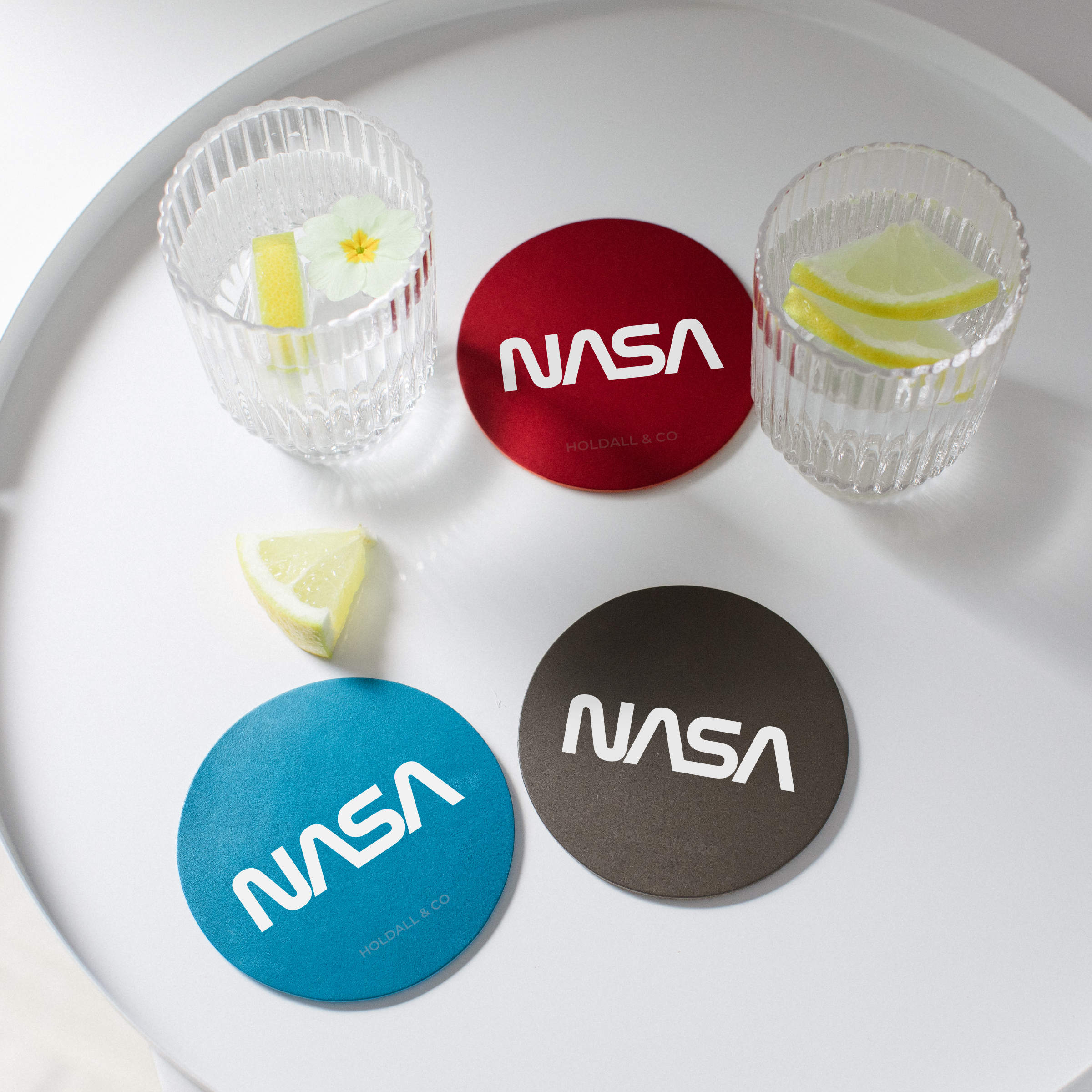 NASA Worm Logo Coaster
