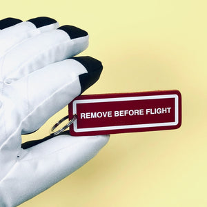Remove Before Flight Aerospace Keyring